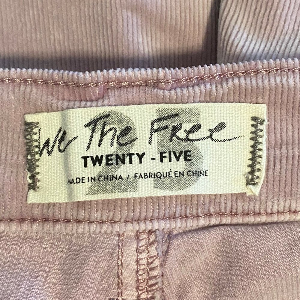 NWT Free People $88 We The Free Women Jeans 25 Sun Chaser Cord Skinny Lilac - Picture 8 of 9